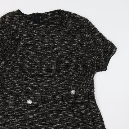 Dorothy Perkins Womens Black   A-Line  Size 14