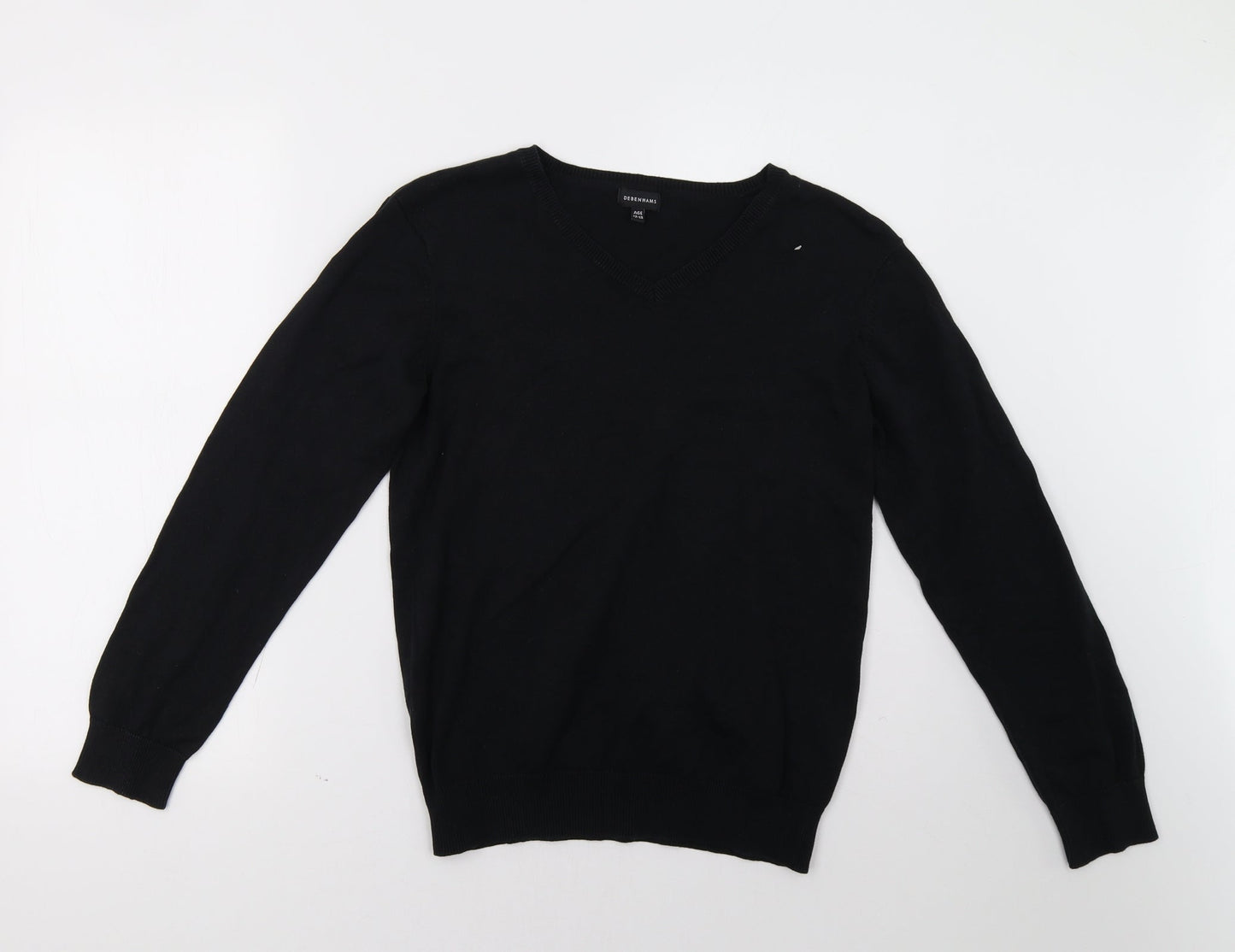 Debenhams Girls Black   Pullover Sweatshirt Size 13 Years
