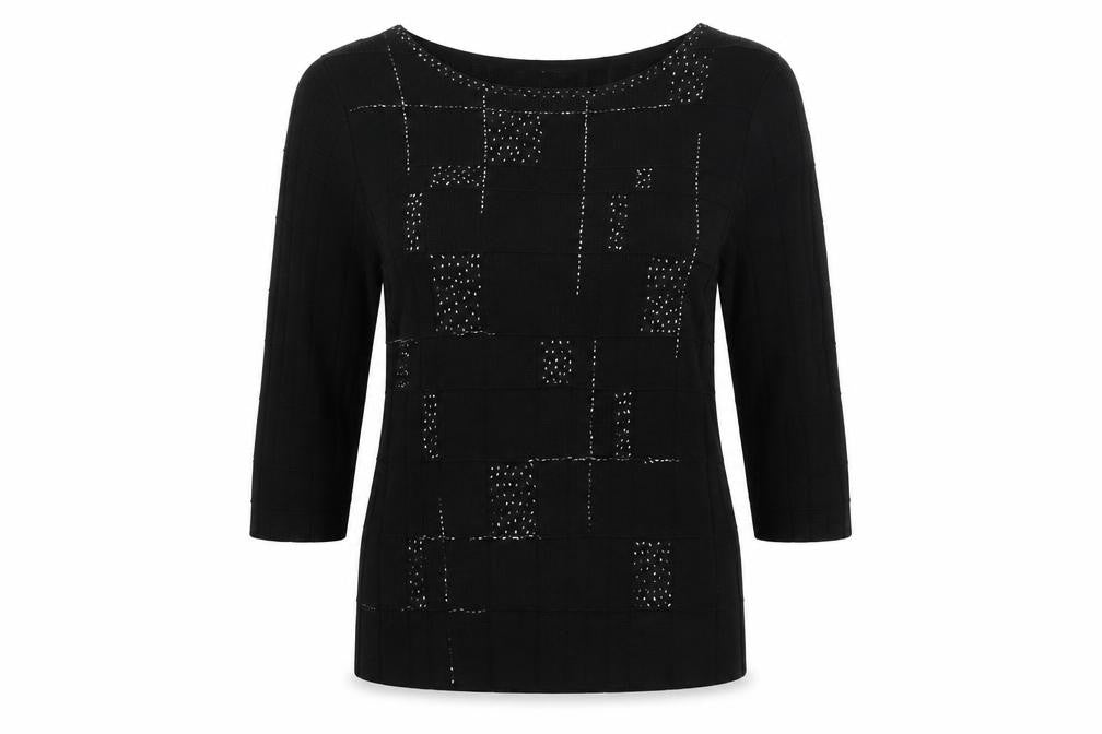 Womens UK Size 14 Marks and Spencer Black Pullover Sweatshirt
