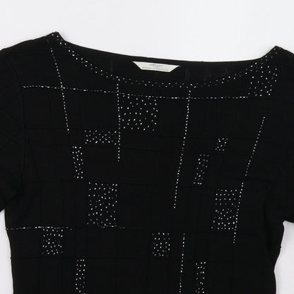 Womens UK Size 14 Marks and Spencer Black Pullover Sweatshirt