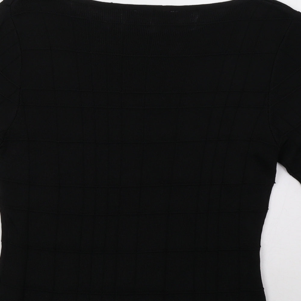 Womens UK Size 14 Marks and Spencer Black Pullover Sweatshirt