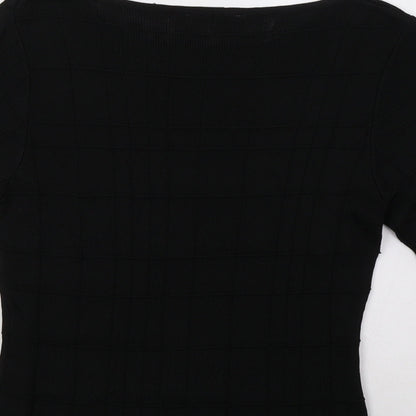 Womens UK Size 14 Marks and Spencer Black Pullover Sweatshirt
