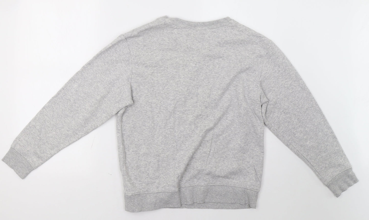 H&M Girls Grey   Pullover Sweatshirt Size 13 Years
