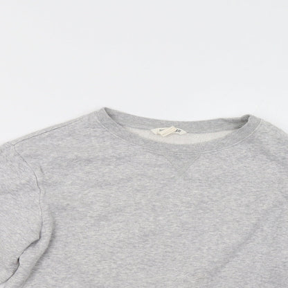 H&M Girls Grey   Pullover Sweatshirt Size 13 Years