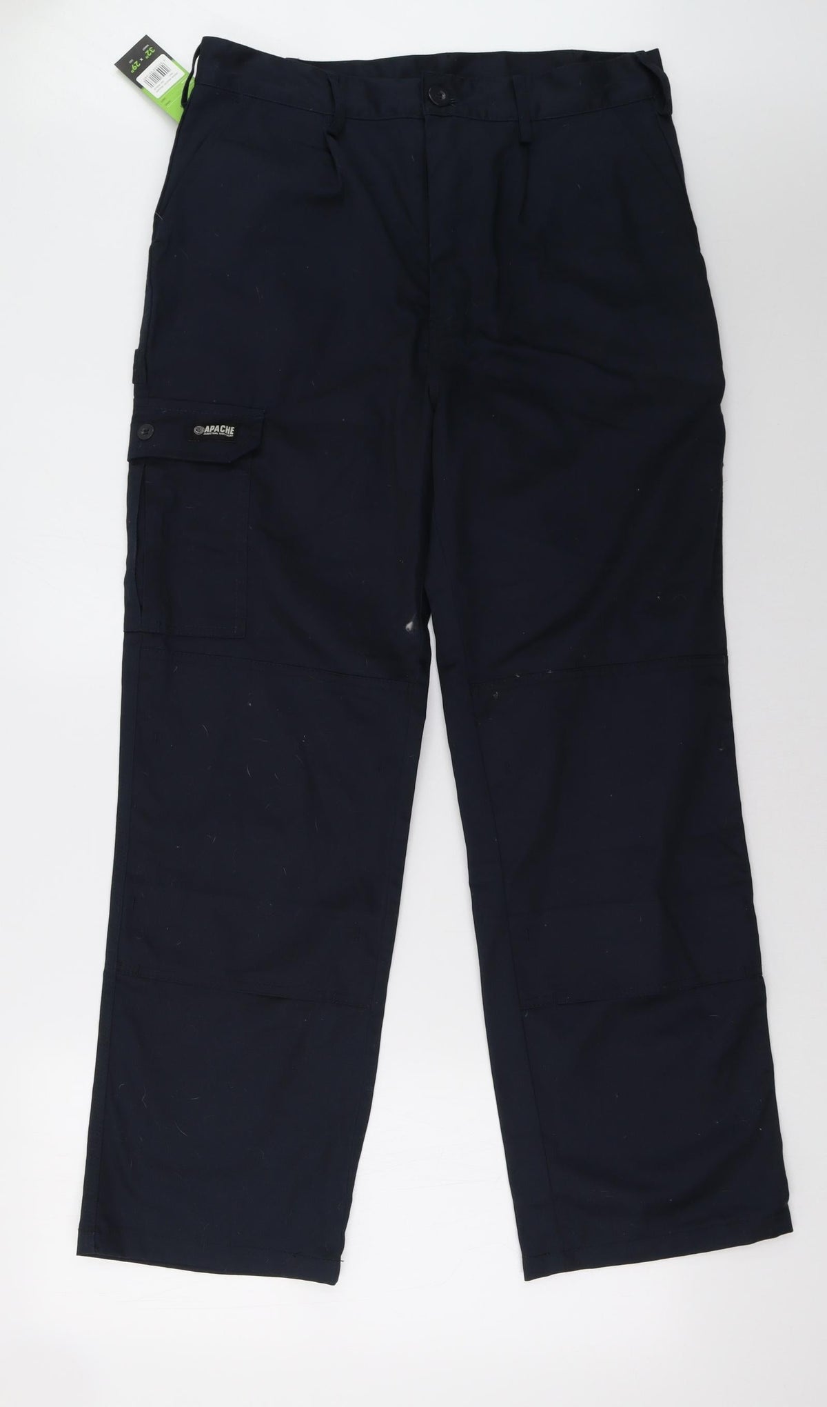 Additional front view of Apache women’s blue trousers, size UK 32, 29-inch leg
