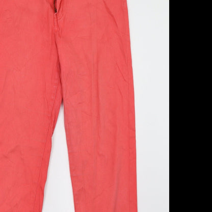 sunbird Womens Pink  Denim Straight Jeans Size 33 L32 in