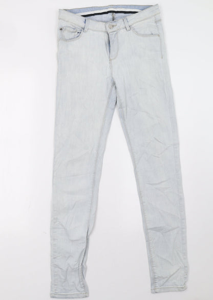 montego Womens Blue  Denim Skinny Jeans Size 10 L32 in
