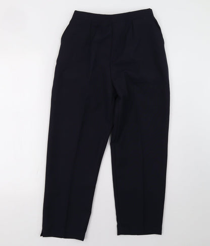 Womens UK Size S Preworn Regular Fit  Blue Trousers