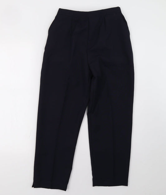 Womens UK Size S Preworn Regular Fit  Blue Trousers
