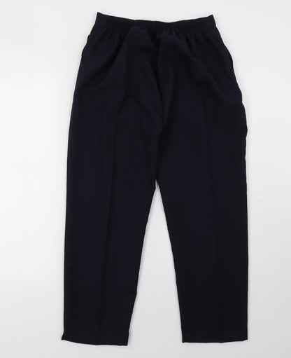 Womens UK Size S Preworn Regular Fit  Blue Trousers