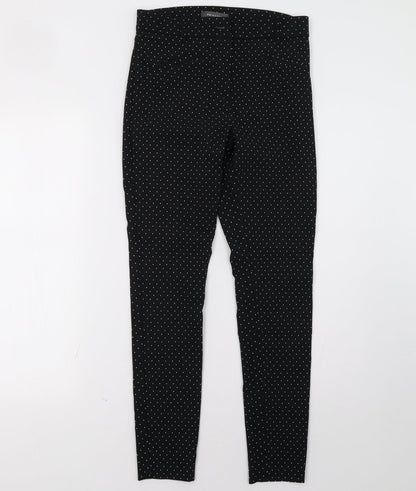 Primark Womens Black Polka Dot  Skinny Jeans Size 12 L30 in