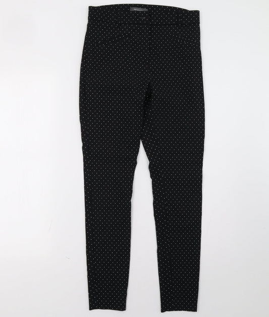 Primark Womens Black Polka Dot  Skinny Jeans Size 12 L30 in