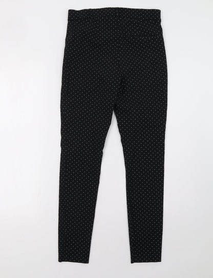 Primark Womens Black Polka Dot  Skinny Jeans Size 12 L30 in
