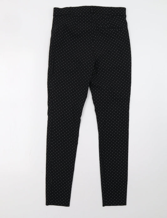 Primark Womens Black Polka Dot  Skinny Jeans Size 12 L30 in