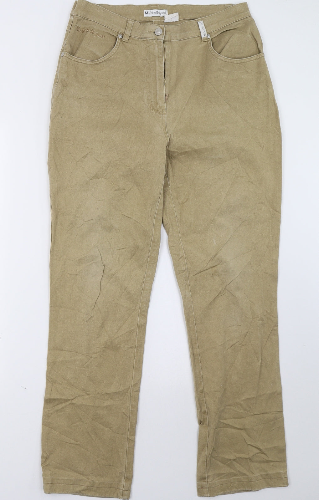 michele boyard Womens Beige   Trousers  Size 12 L33 in