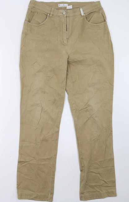 michele boyard Womens Beige   Trousers  Size 12 L33 in