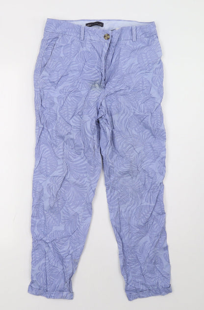 Womens UK Size 8 Marks and Spencer Regular Fit  Purple Trousers