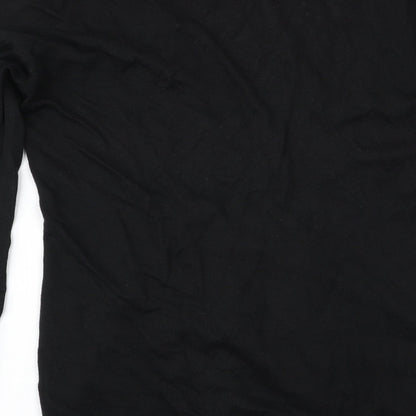 Womens UK Size M Lux Black Cardigan Jumper