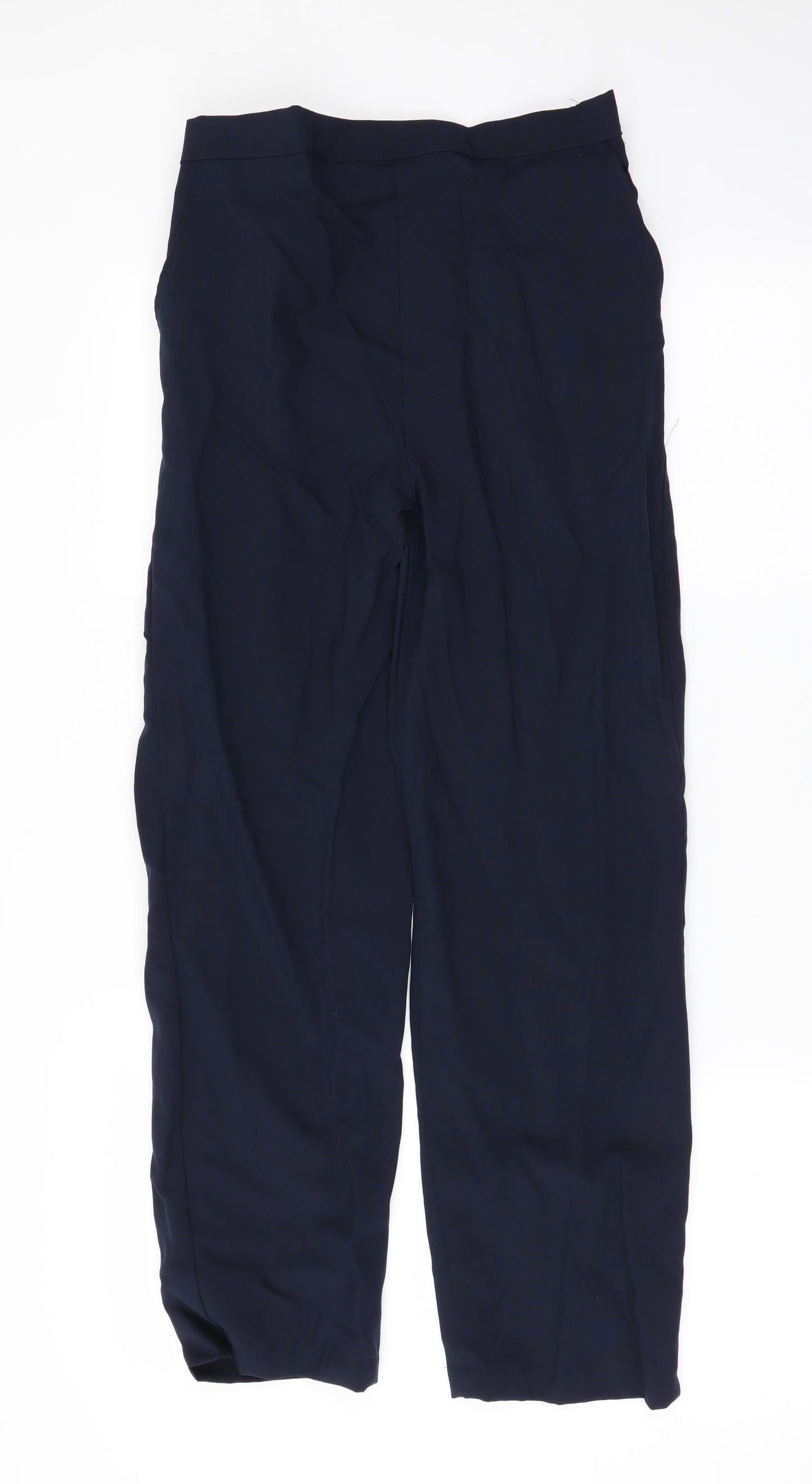 Womens UK Size 12 Preworn Regular Fit  Blue Trousers
