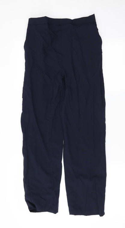 Womens UK Size 12 Preworn Regular Fit  Blue Trousers