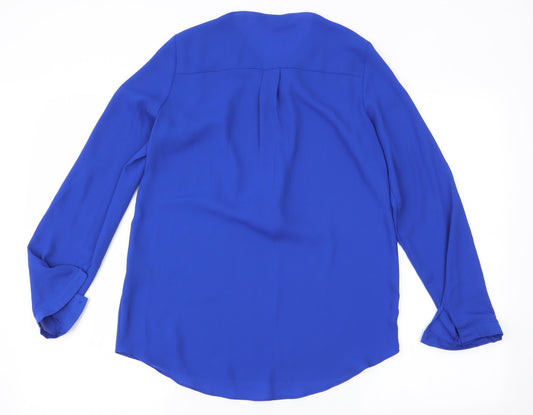 Dorothy Perkins Womens Blue   Basic Blouse Size 8