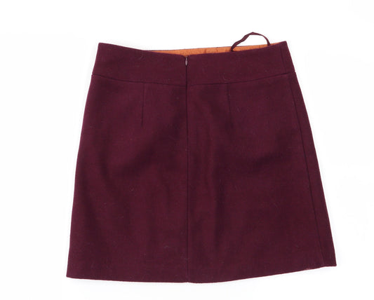 Papaya Womens Purple   Mini Skirt Size 8