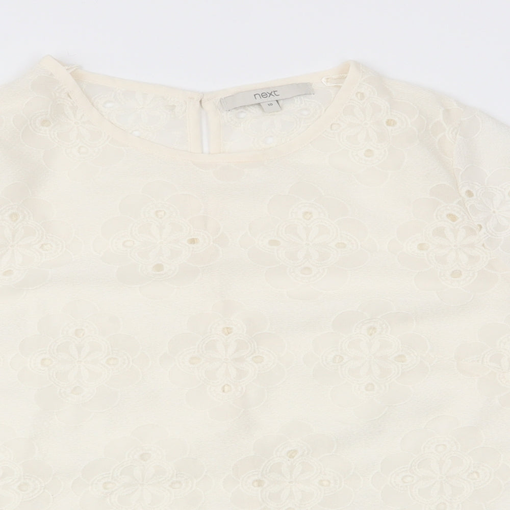 NEXT Womens White   Basic Blouse Size 10