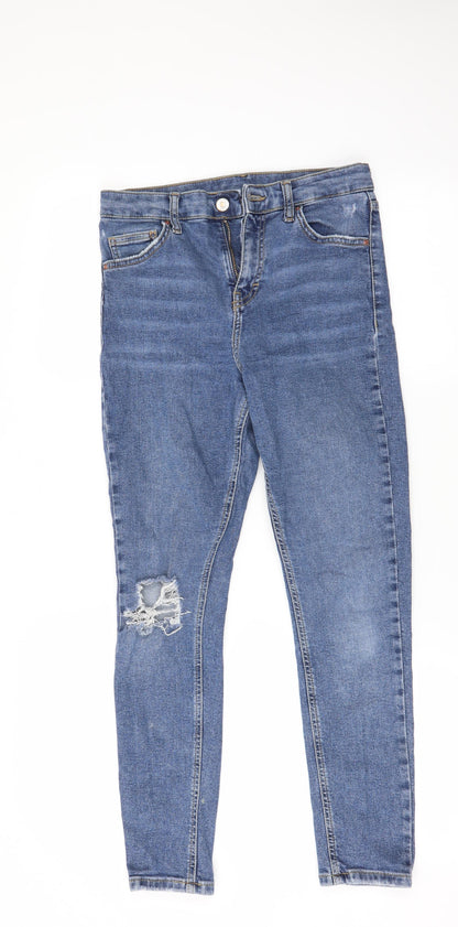 Topshop Womens Blue   Skinny Jeans Size 28 L30 in