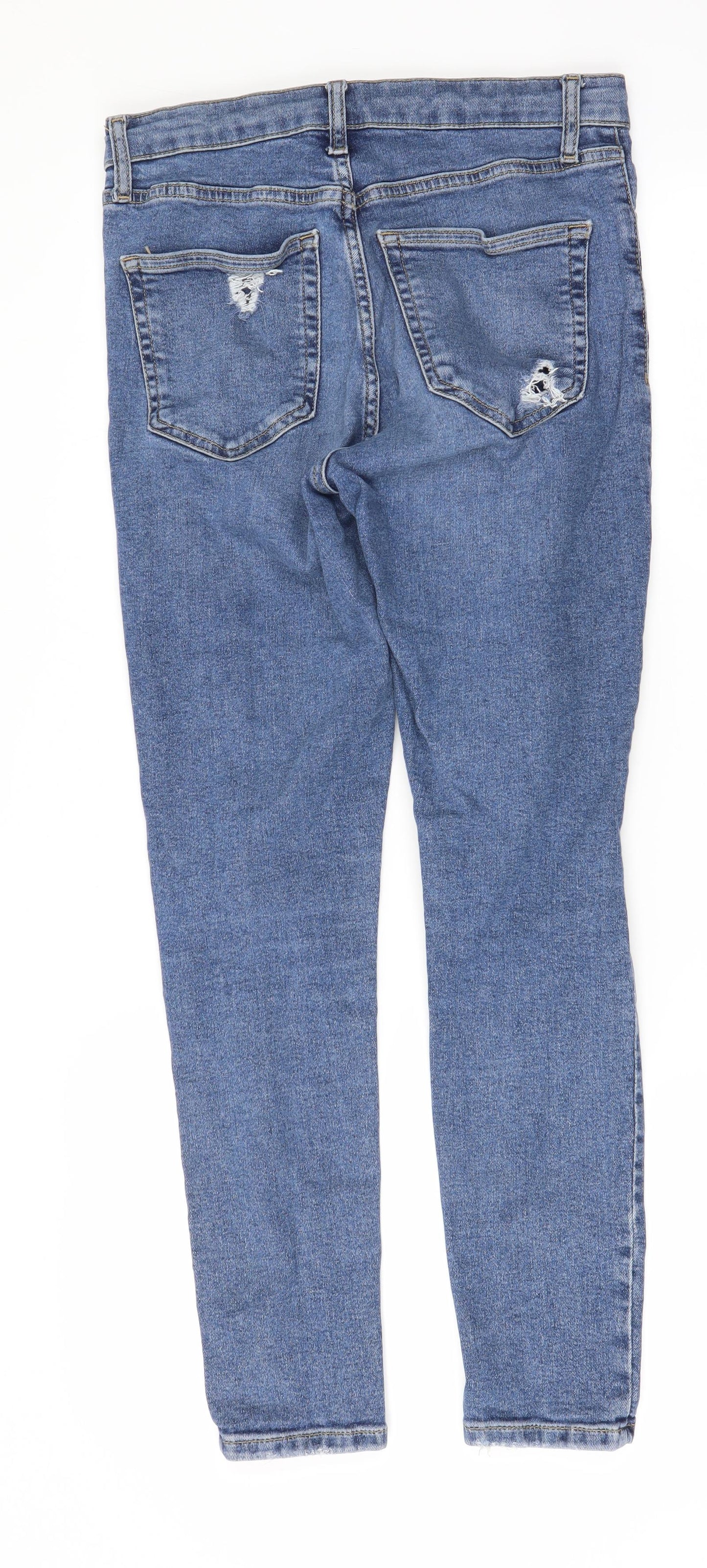 Topshop Womens Blue   Skinny Jeans Size 28 L30 in