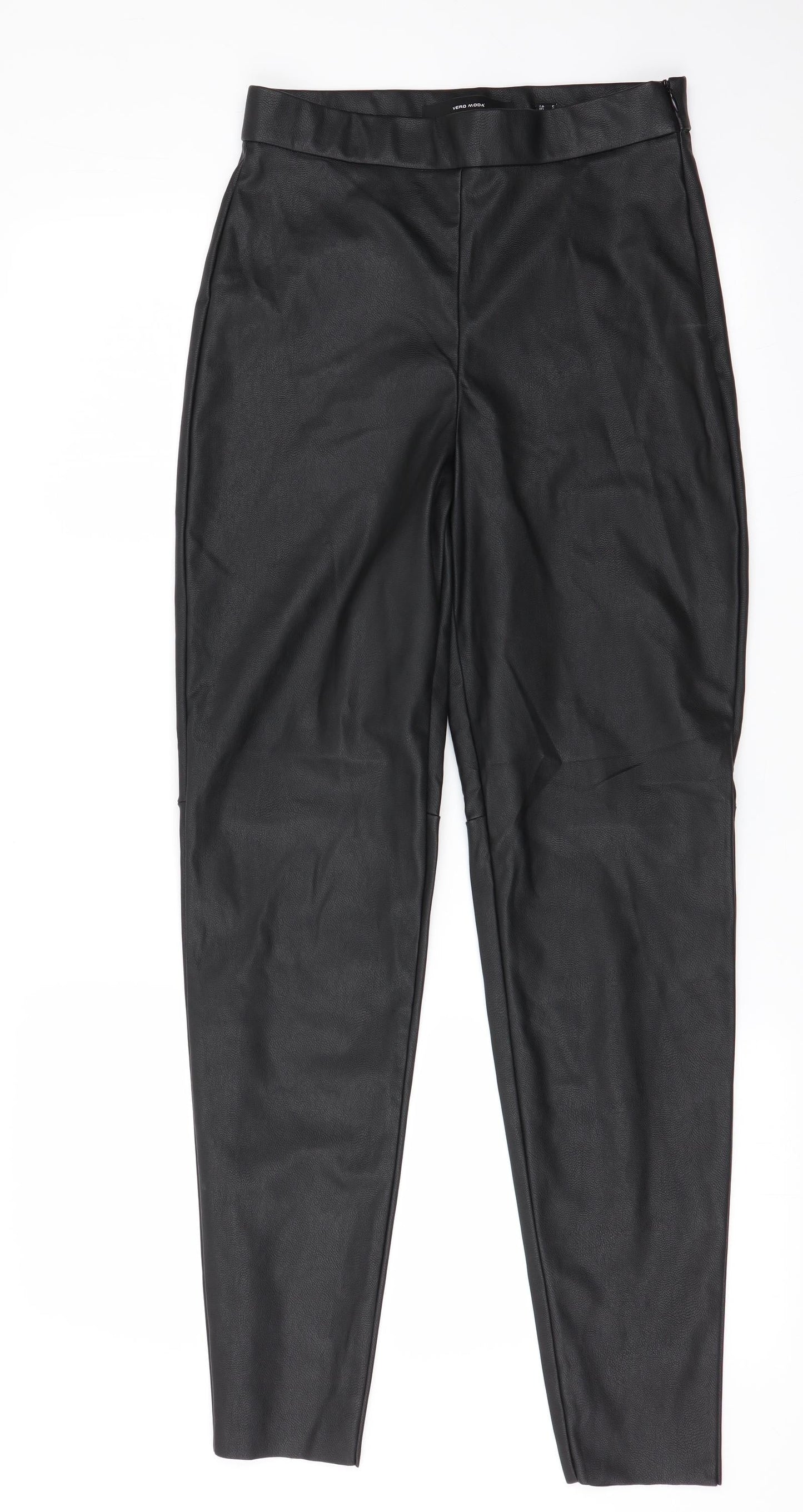 Womens UK Size S VERO MODA Regular Fit  Black Trousers