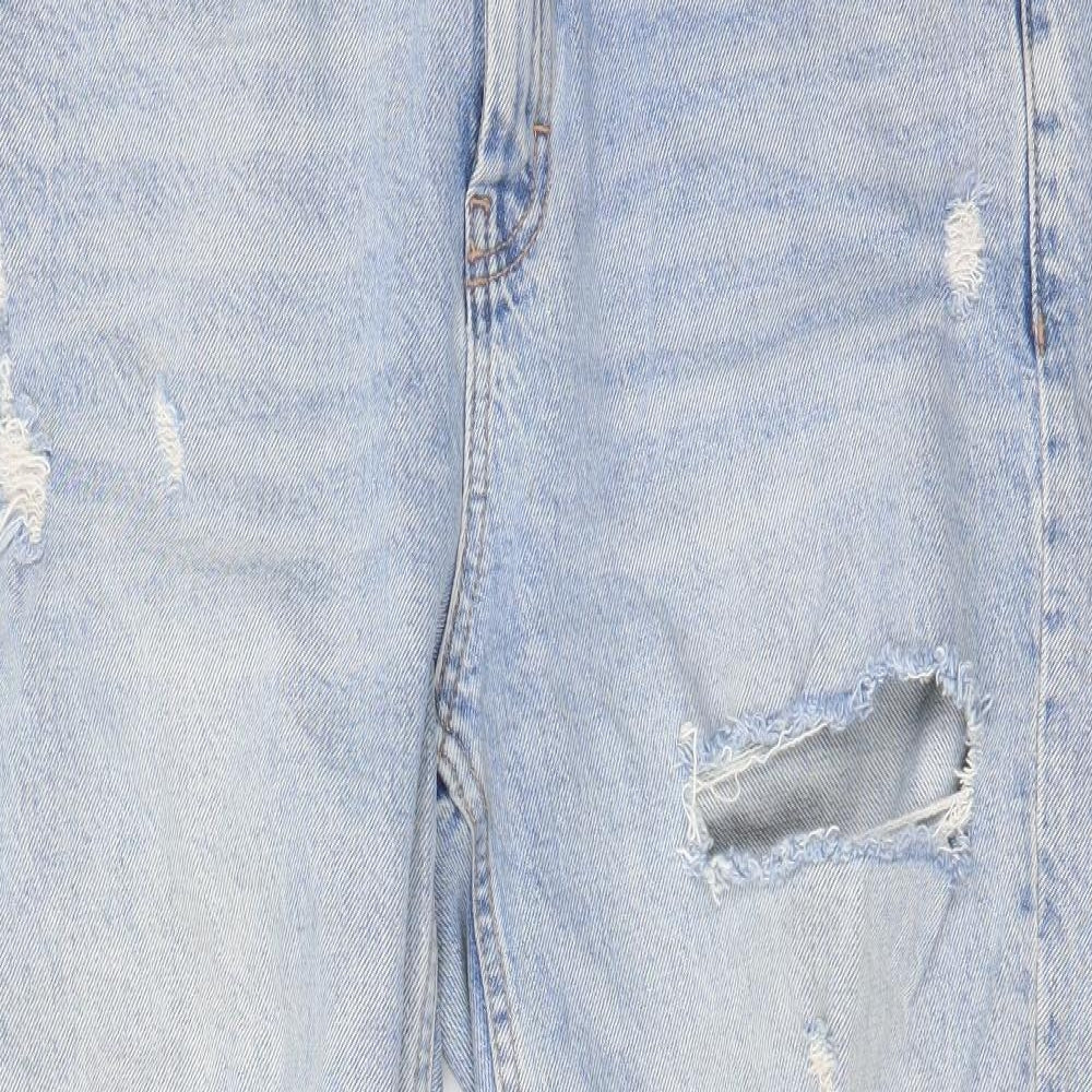 Topshop Womens Blue   Straight Jeans Size 30 L24.5 in