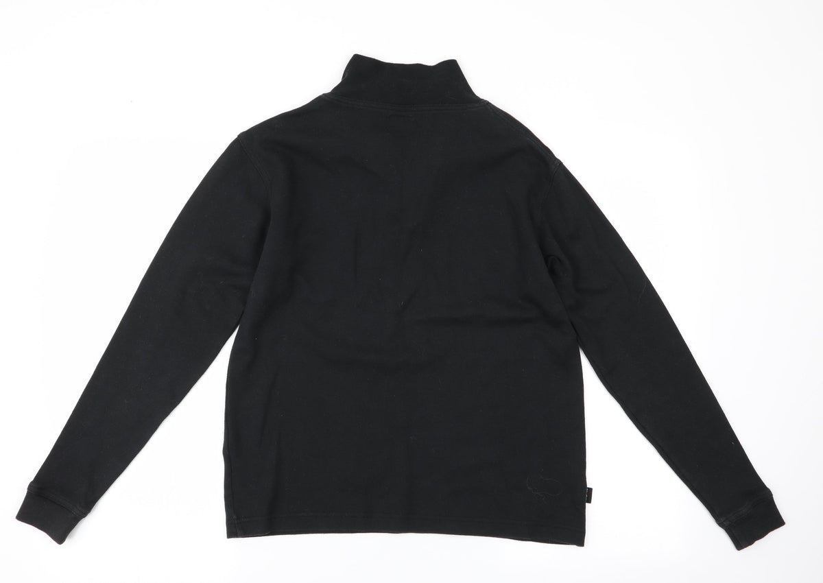 Back view of Campri boys’ black jumper, size 11-12, years