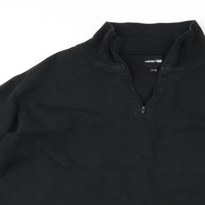 Close-up detail of Campri boys’ black jumper, size 11-12, years