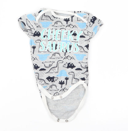 pep&CO Baby Grey   Babygrow One-Piece Size 0-3 Months