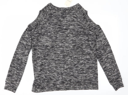 Womens UK Size 14 Papaya Grey Pullover Jumper