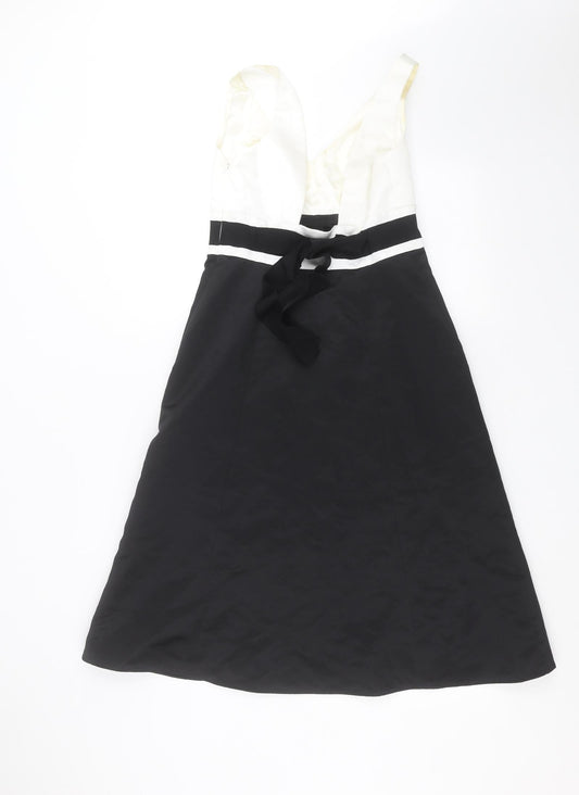 Debut Womens Black   Shift  Size 8  - floral detail