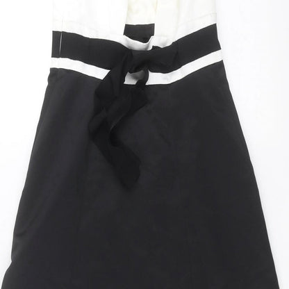 Debut Womens Black   Shift  Size 8  - floral detail