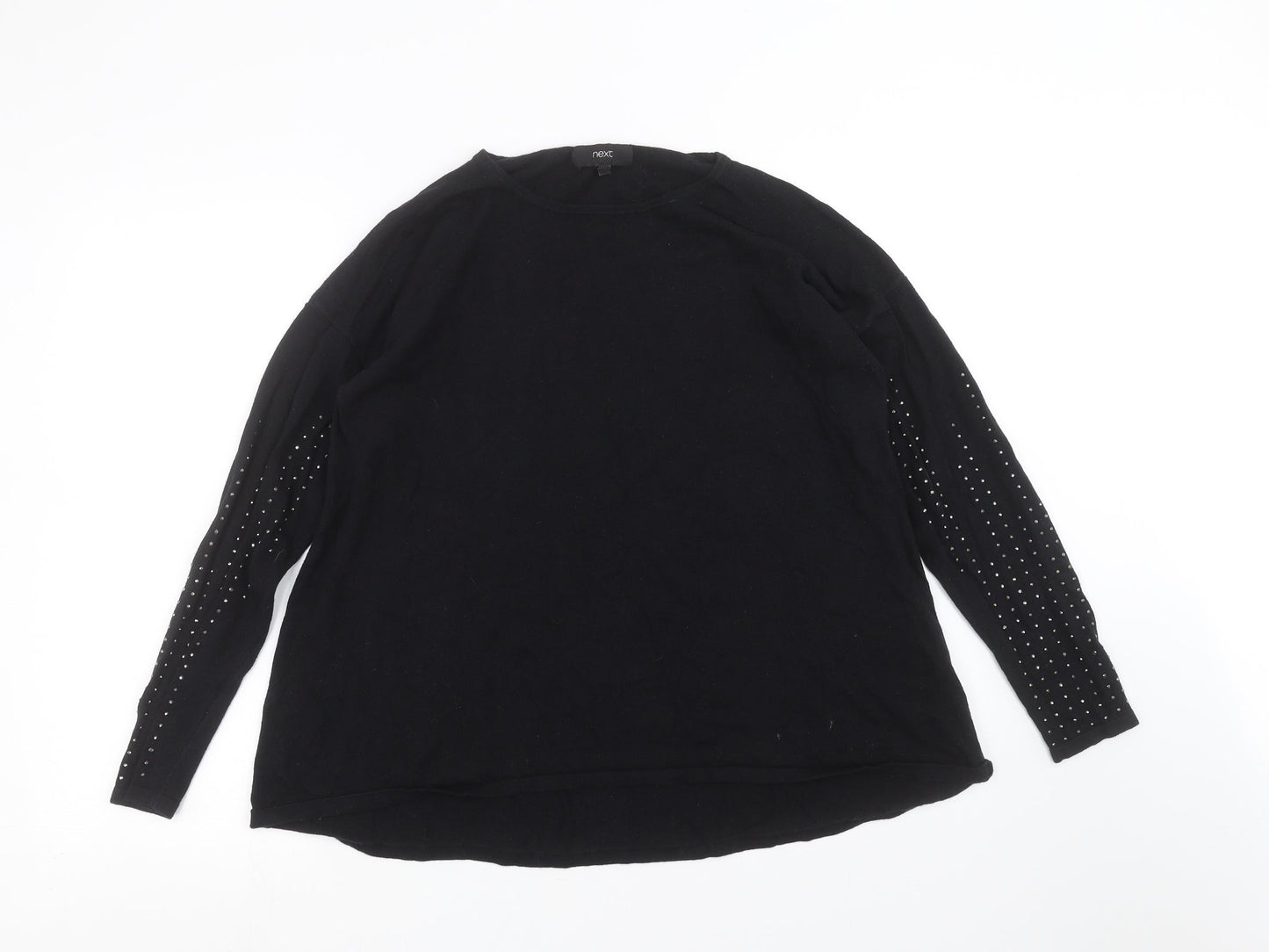 Womens UK Size 12 NEXT Black Pullover Jumper