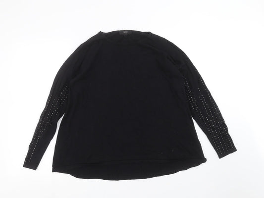 Womens UK Size 12 NEXT Black Pullover Jumper