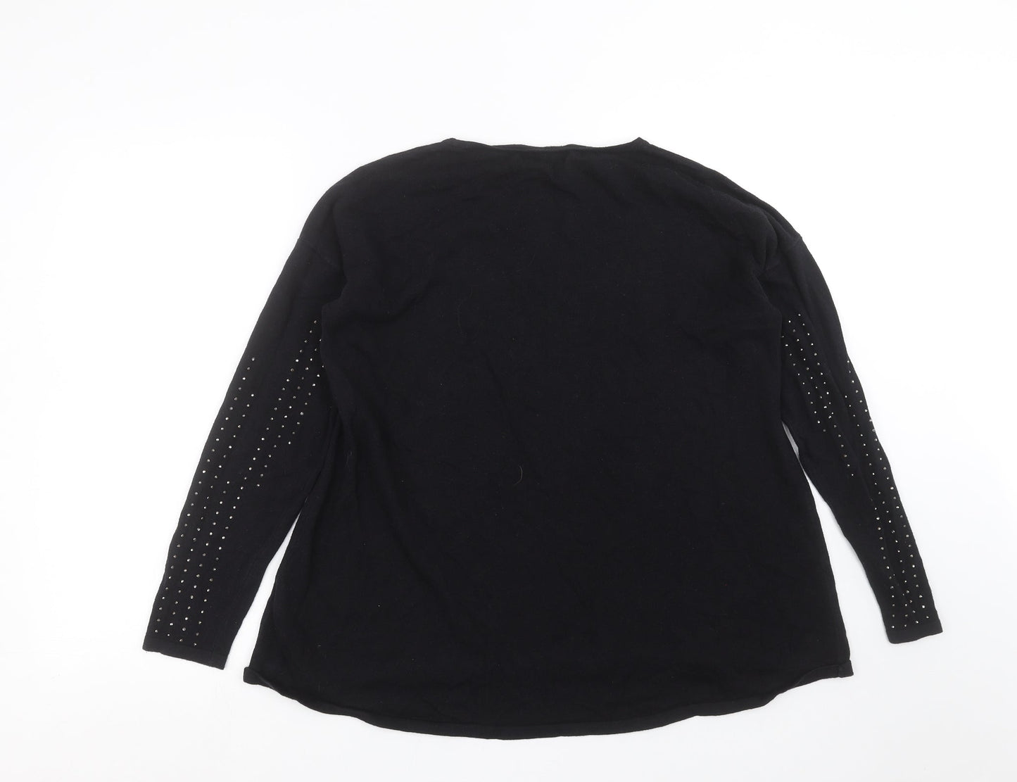 Womens UK Size 12 NEXT Black Pullover Jumper