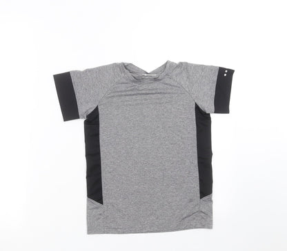 SOULUXE Girls Grey   Basic T-Shirt Size 8-9 Years  - sports top