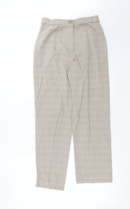 Womens UK Size 12 Marks and Spencer Regular Fit  Beige Trousers