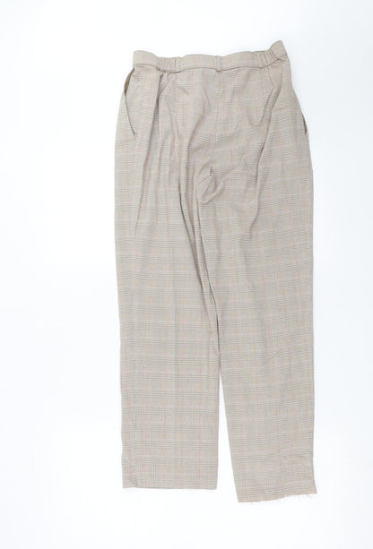 Womens UK Size 12 Marks and Spencer Regular Fit  Beige Trousers
