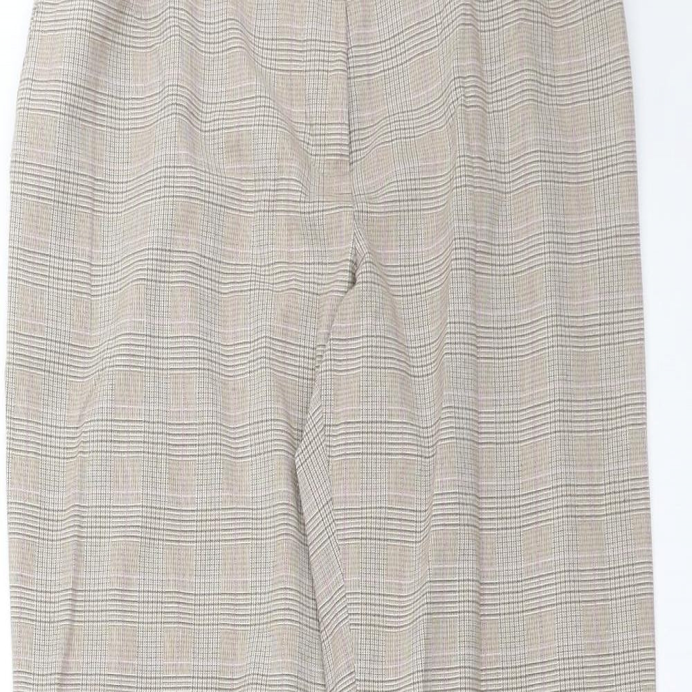 Womens UK Size 12 Marks and Spencer Regular Fit  Beige Trousers
