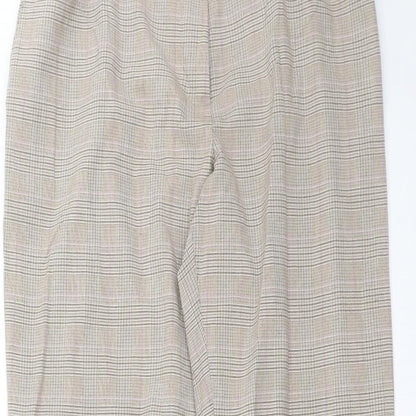 Womens UK Size 12 Marks and Spencer Regular Fit  Beige Trousers