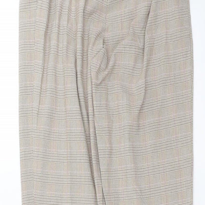 Womens UK Size 12 Marks and Spencer Regular Fit  Beige Trousers