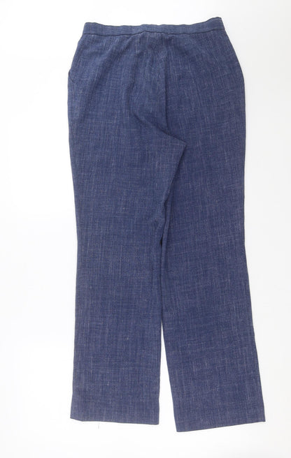 Womens UK Size 30 in Preworn Regular Fit  Blue Trousers