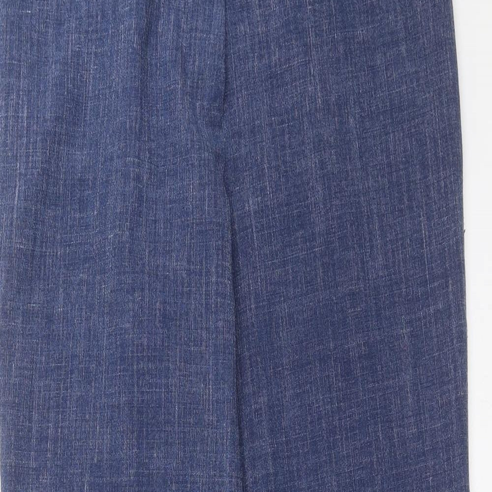 Womens UK Size 30 in Preworn Regular Fit  Blue Trousers