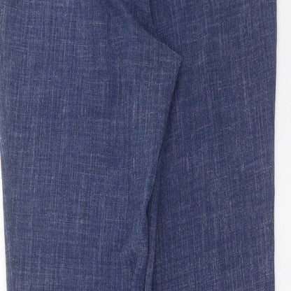 Womens UK Size 30 in Preworn Regular Fit  Blue Trousers