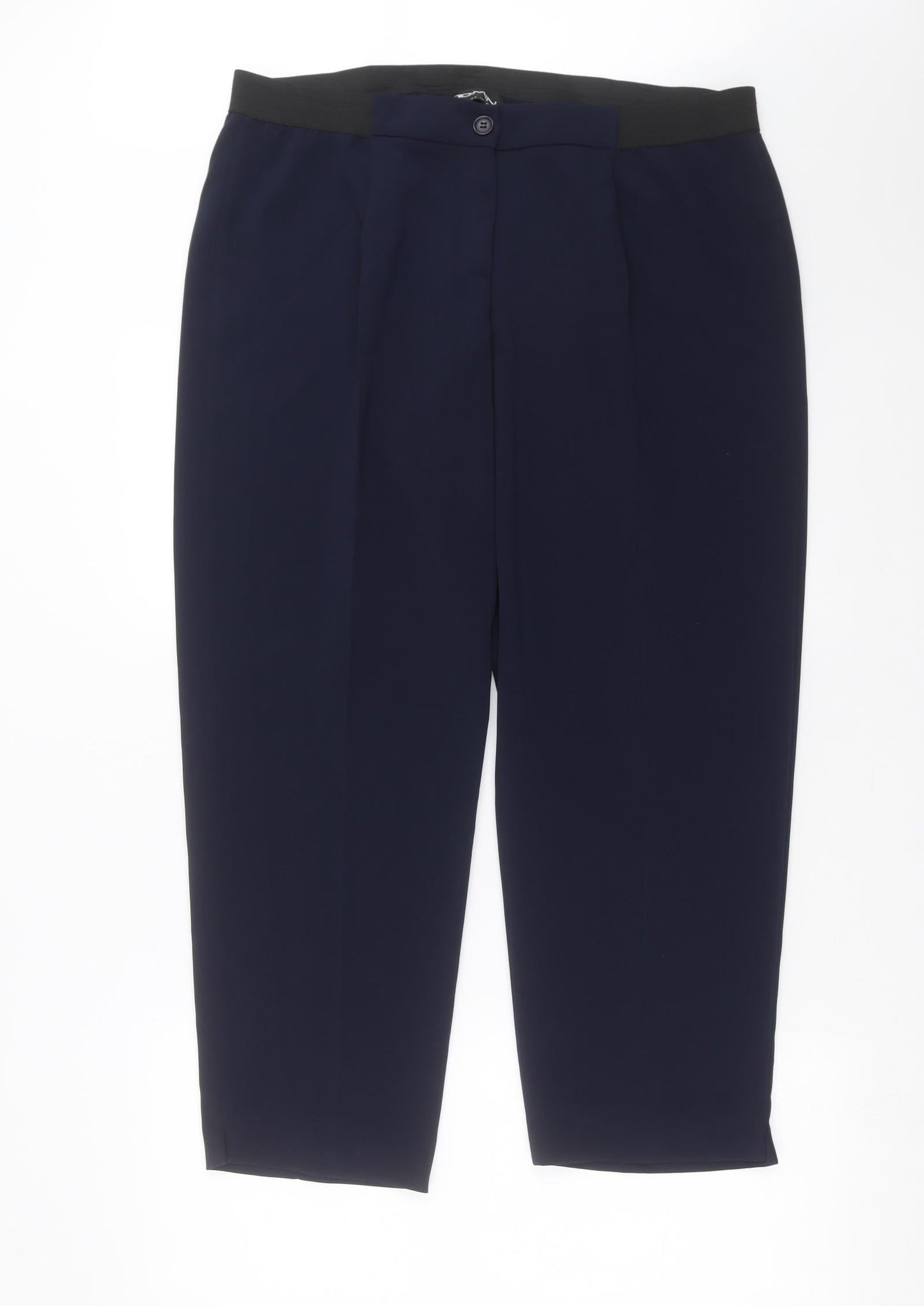Domina Womens Blue   Trousers  Size 16 L27 in